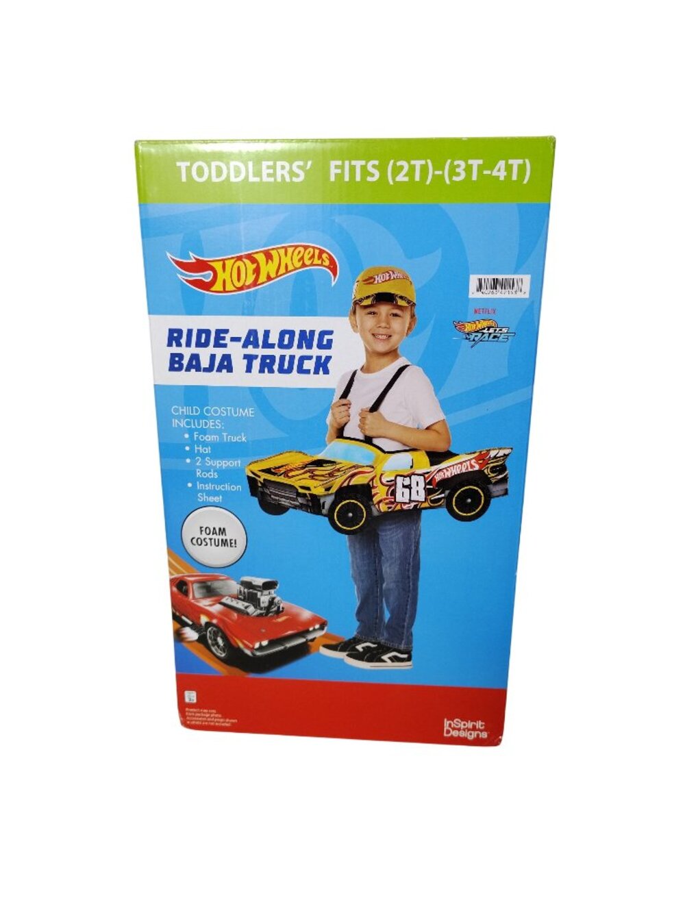 Hot Wheels Toddler 2T to 4T Ride-Along Foam Baja Truck Halloween Costume Outfit